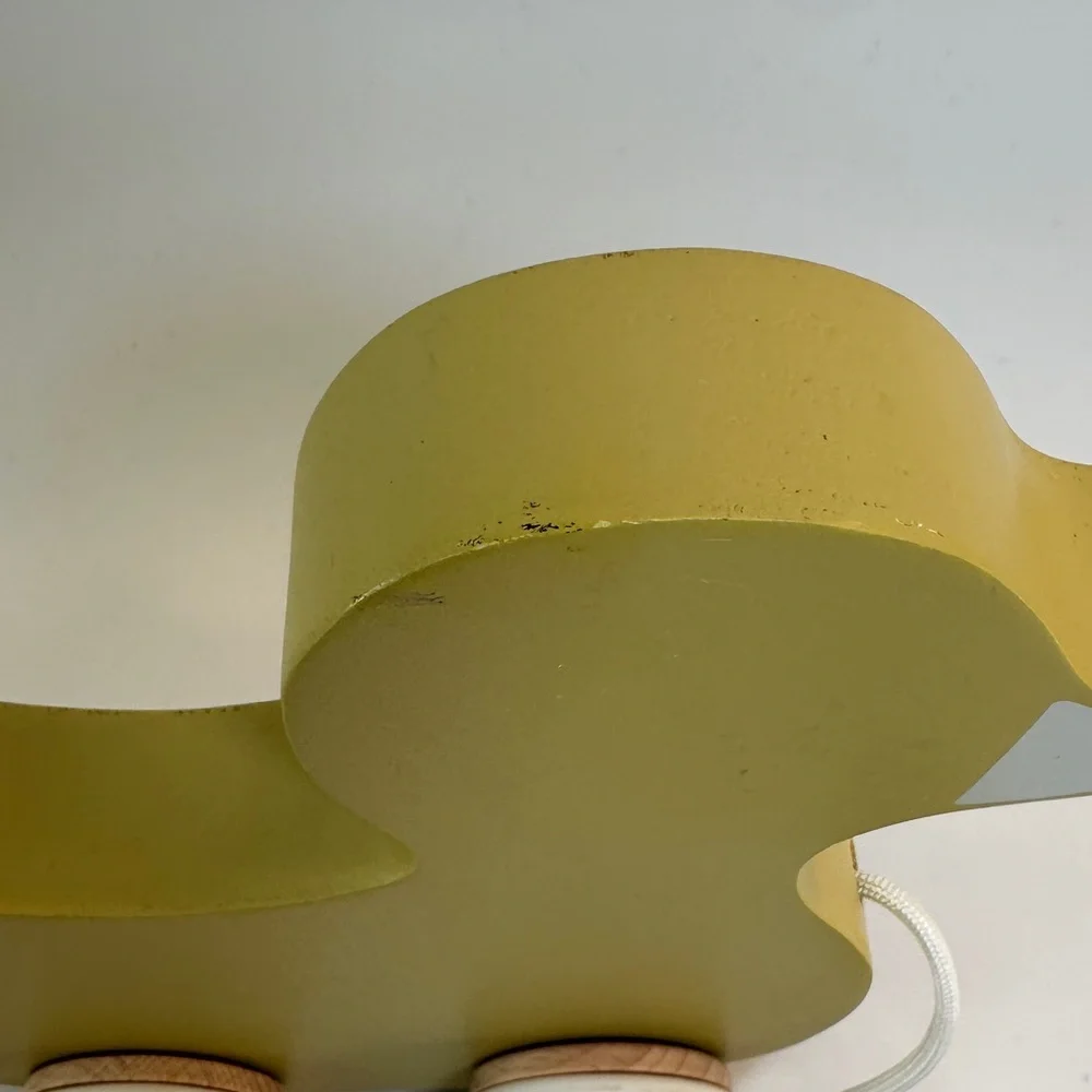Retired Hearth and‎ Hand with Magnolia Wooden Duck Pull Toy
